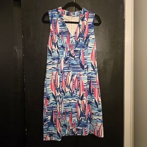 Pappagallo Farrah Dress In Seaglass- New with Tags Size 8